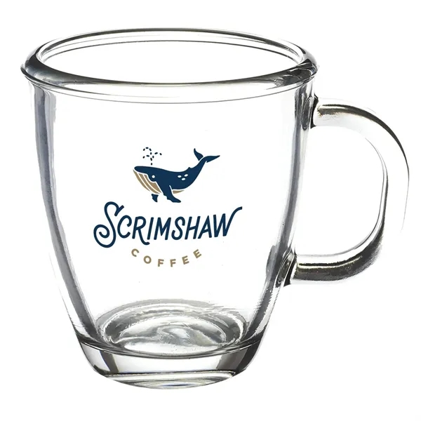 11.75 oz. clear coffee mug with handle and smooth rounded rim.... from ASI 68507 The Magnet Group / Benchmark Crystal & Clocks