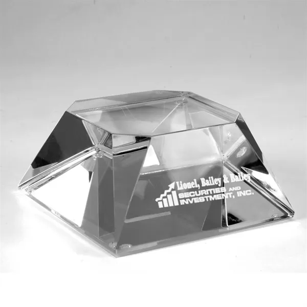 4" x 3" x 4" optically perfect double-beveled glass base for... from ASI 68507 The Magnet Group