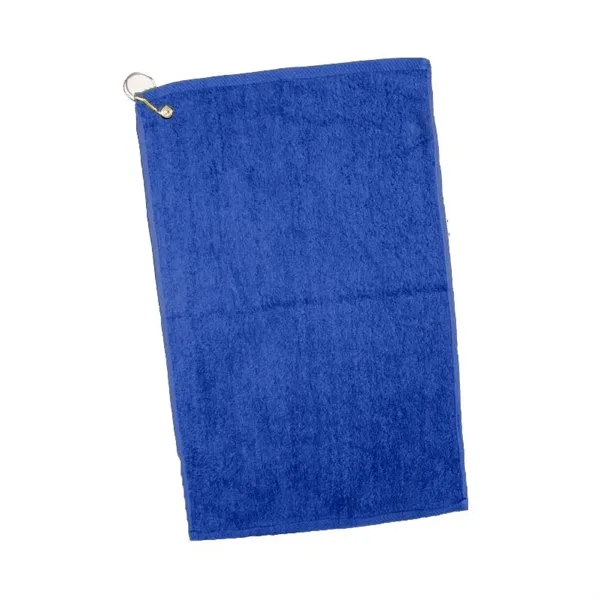Deluxe golf towel with elegant border hem.... from ASI 57713 Glow Promotions
