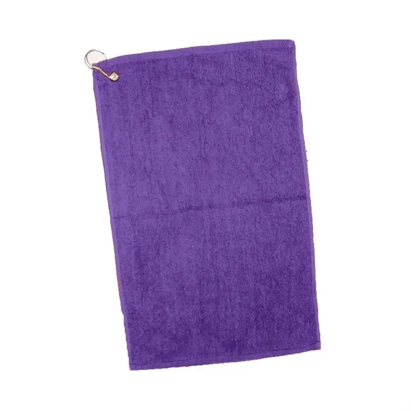 Deluxe golf towel with elegant border hem.... from ASI 57713 Glow Promotions