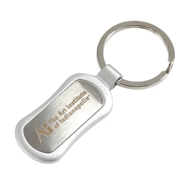 1.38" x 3.38" x 0.25" metal key tag with an oval... from ASI 68507 The Magnet Group / Innovations by Magnet™
