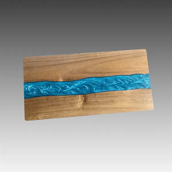 Rectangular Acacia Wood & Inlaid Resin Cutting Board... from ASI 92531 Unique Custom Products / UCP