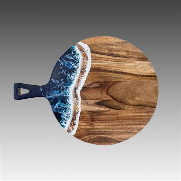 Paddle Shaped Acacia Wood and Resin Cutting Board... from ASI 92531 Unique Custom Products / UCP