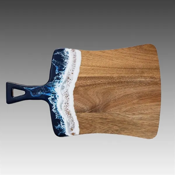 Curved Paddle Shaped Acacia Wood and Resin Cutting Board... from ASI 92531 Unique Custom Products / UCP