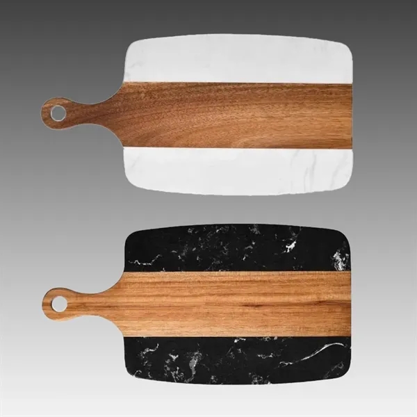 Paddle Marble & Acacia Wood Board... from ASI 92531 Unique Custom Products / UCP