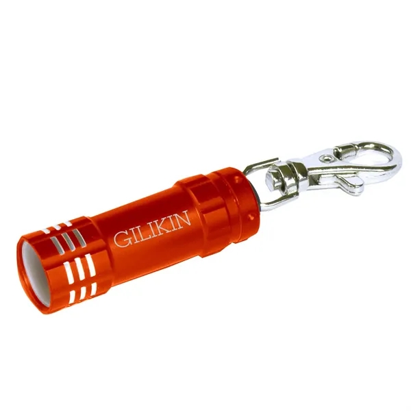 3 LED metal torch light with lobster claw keychain.... from ASI 68507 The Magnet Group / Innovations by Magnet™
