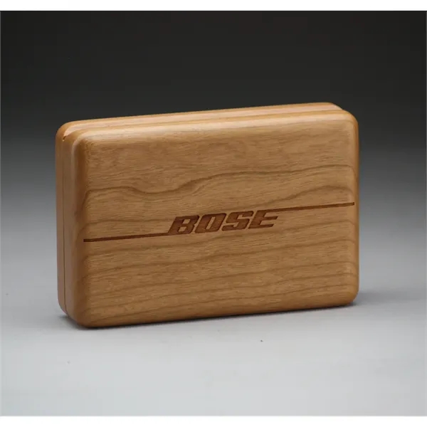 Wooden gift box measures 4" x 6" and is made from... from ASI 92531 Unique Custom Products / UCP
