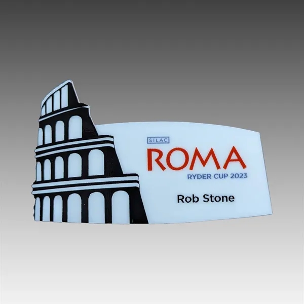 Acrylic name tags or badges measure 1" x 3" and can... from ASI 92531 Unique Custom Products / UCP