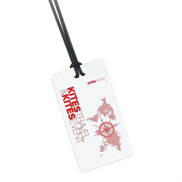 Vinyl luggage tag with slip-in ID card and standard loop strap.... from ASI 68507 The Magnet Group / Perfect Line