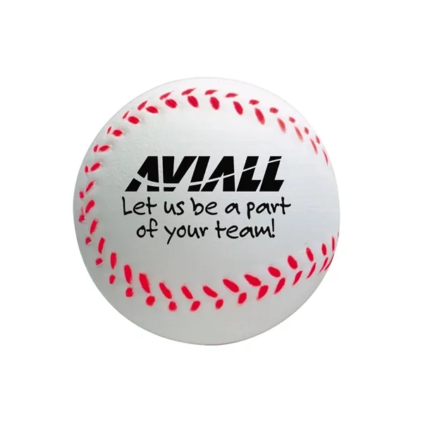 Baseball shaped stress reliever made of polyurethane foam.... from ASI 68507 The Magnet Group / Perfect Line