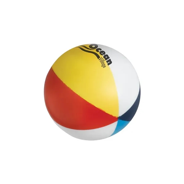 Beach ball shaped stress reliever made of polyurethane foam.... from ASI 68507 The Magnet Group / Perfect Line