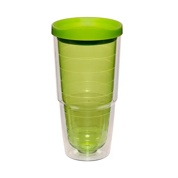 Double wall tumbler with inner wall and lid of 24 oz... from ASI 37218 Athena Promo (tm)