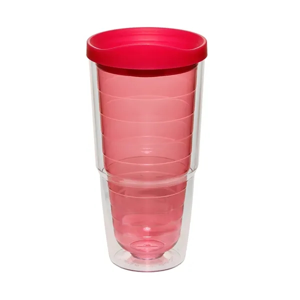 Double wall tumbler with inner wall and lid of 24 oz... from ASI 37218 Athena Promo (tm)
