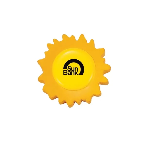 Sunshine shaped stress reliever made of polyurethane foam.... from ASI 68507 The Magnet Group / Perfect Line