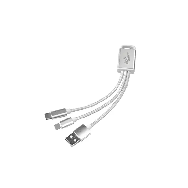 4-in-1 USB, Type C, micro USB, and Apple-compatible charging and data... from ASI 68507 The Magnet Group / Innovations by Magnet™