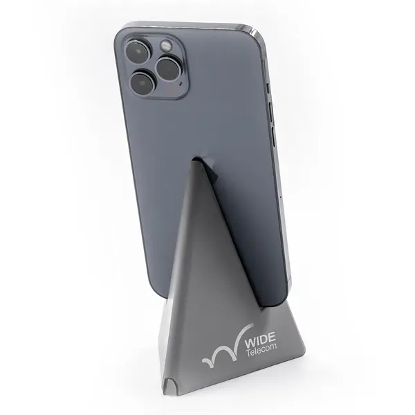 Synthetic leather tablet and phone stand with magnetic/foldable design.... from ASI 68507 The Magnet Group / Innovations by Magnet™