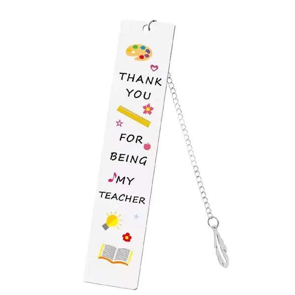 Metallic stainless steel bookmark plus laser engraving on 1 location plus... from ASI 37218 Athena Promo (tm)