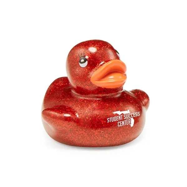 2" rubber duck in assorted metallic glitter colors.... from ASI 63549 Jornik Manufacturing Corp