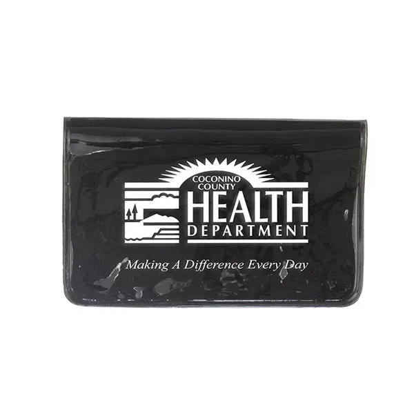 4 1/2" x 2 7/8" vinyl fold over wallet style pouch... from ASI 62660 Innovation Line