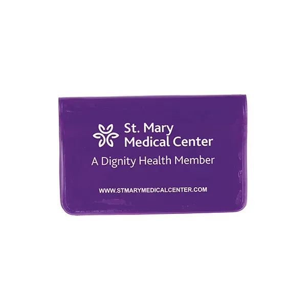 4 1/2" x 2 7/8" vinyl fold over wallet style pouch... from ASI 62660 Innovation Line