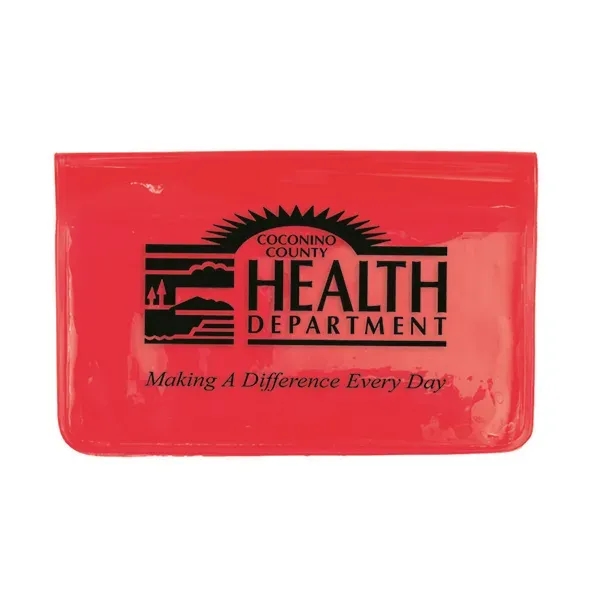 4 1/2" x 2 7/8" vinyl fold over wallet style pouch... from ASI 62660 Innovation Line