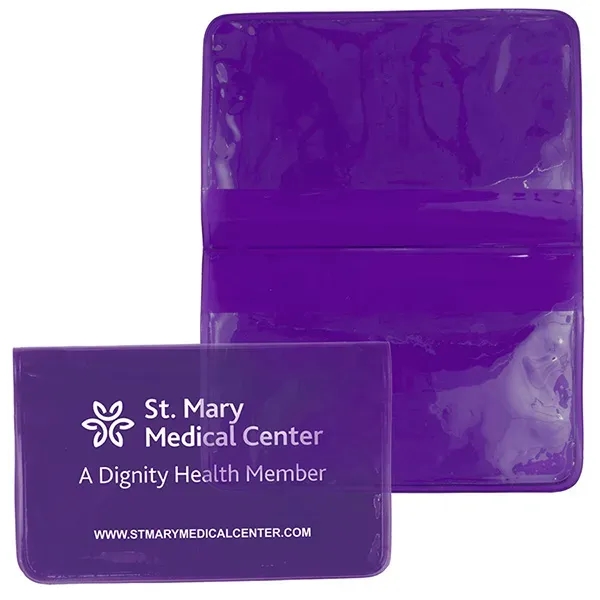 4 1/2" x 2 7/8" vinyl fold over wallet style pouch... from ASI 62660 Innovation Line