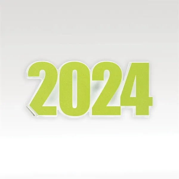 CUBED recognition desk piece with the Holiday magnetic attachments.... from ASI 93986 Visions/Awardcraft