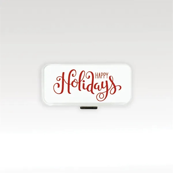 CUBED recognition desk piece with the Holiday magnetic attachments.... from ASI 93986 Visions/Awardcraft