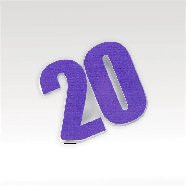 CUBED recognition desk piece with the Holiday magnetic attachments.... from ASI 93986 Visions/Awardcraft