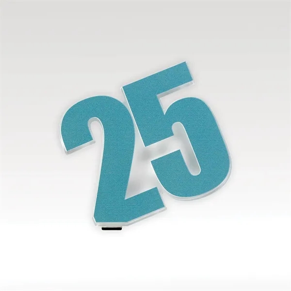 CUBED recognition desk piece with the Holiday magnetic attachments.... from ASI 93986 Visions/Awardcraft