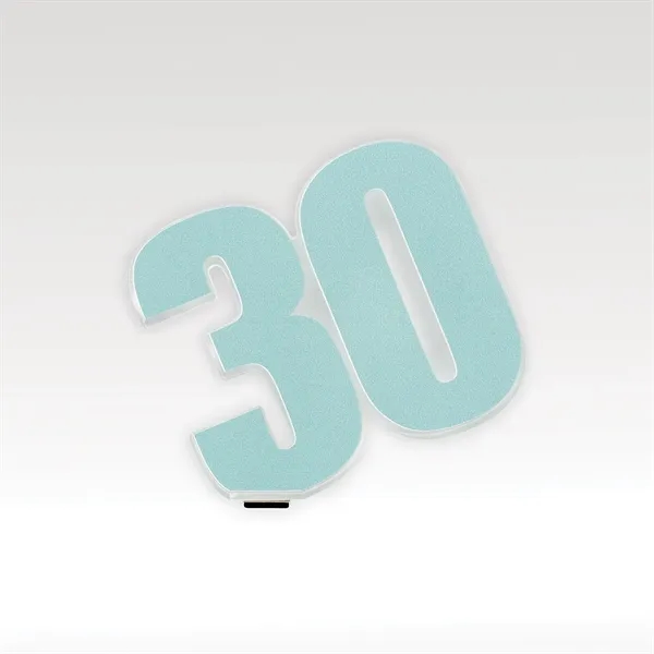 CUBED recognition desk piece with the Holiday magnetic attachments.... from ASI 93986 Visions/Awardcraft