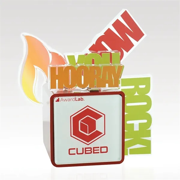 Interactive employee recognition desk accessory.... from ASI 93986 Visions/Awardcraft / Visions Awards