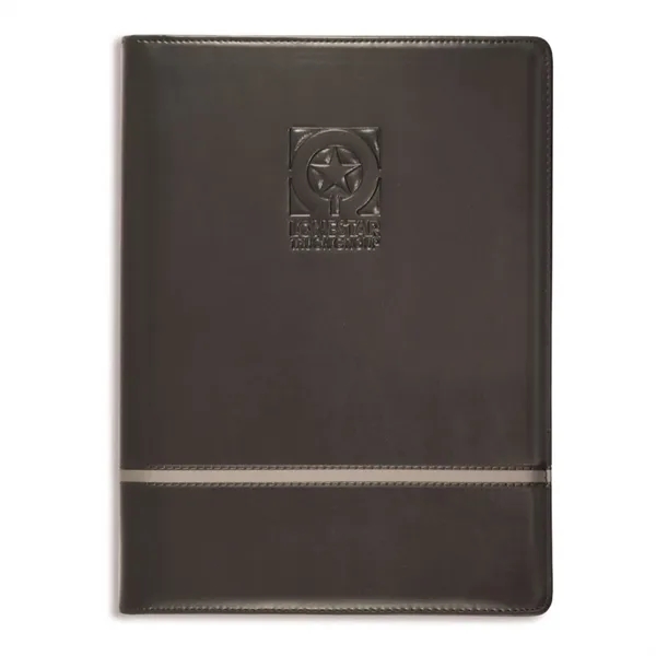 Vinyl zippered padfolio measuring 13"H x 9.5"W x 1.62"D  with... from ASI 54040 Fey Promo