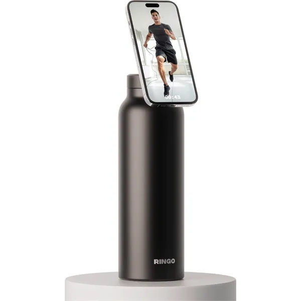 Magnetic insulated water bottle, phone stand and tripod all in one.... from ASI 38120 Ball Pro / Diversified Quality Kitchenware