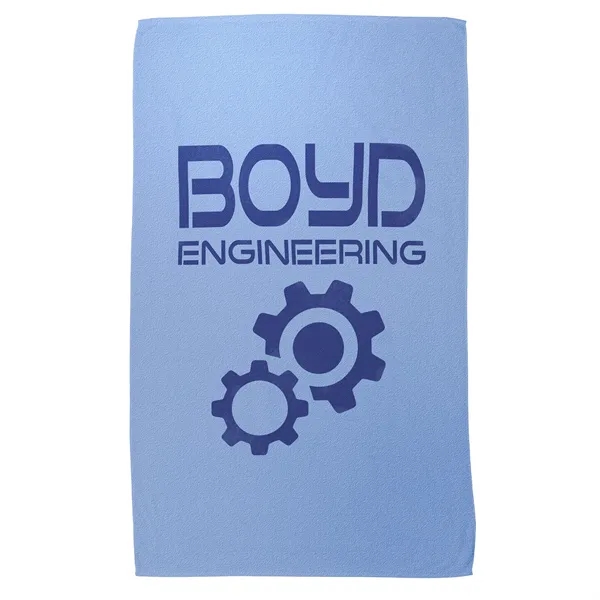 34" x 60" custom jacquard woven velour beach towel made of... from ASI 68507 The Magnet Group