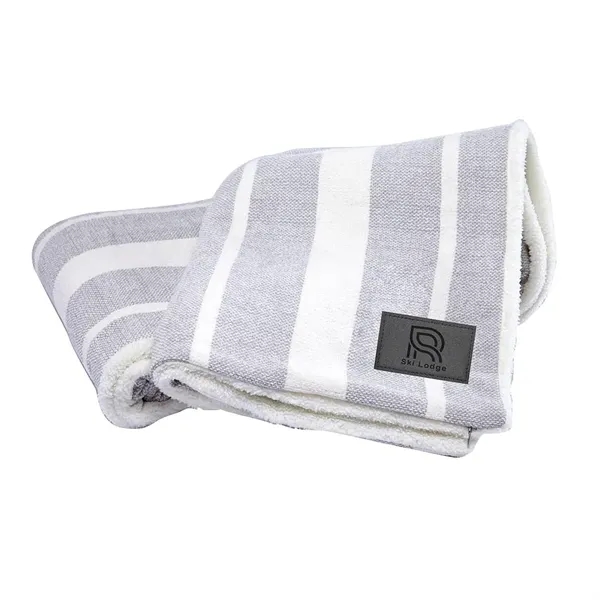 60" x 50" blanket with heavy knit material on one side,... from ASI 68507 The Magnet Group