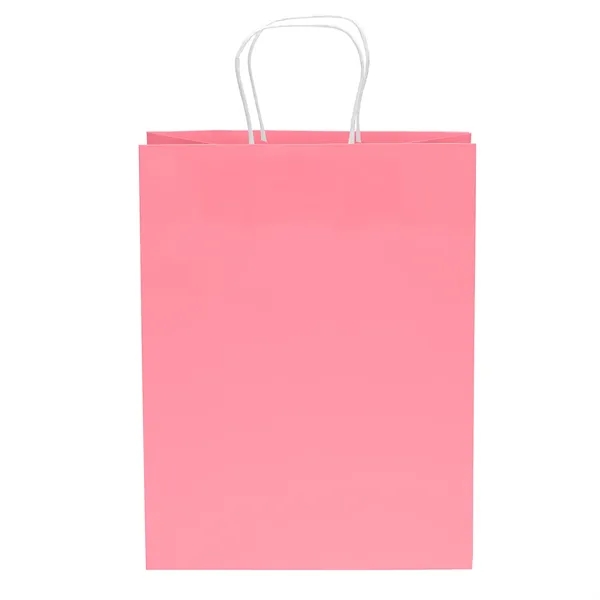 Bite colored paper shopper with twisted handles and fold over top.... from ASI 37940 Bag Makers Inc