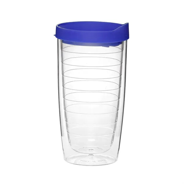 Double wall acrylic tumbler with slide closure lid of 14 oz... from ASI 37218 Athena Promo (tm)