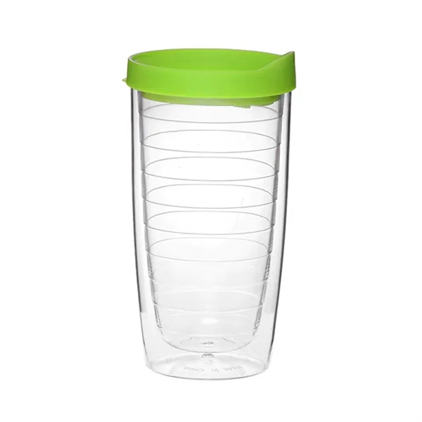 Double wall acrylic tumbler with slide closure lid of 14 oz... from ASI 37218 Athena Promo (tm)