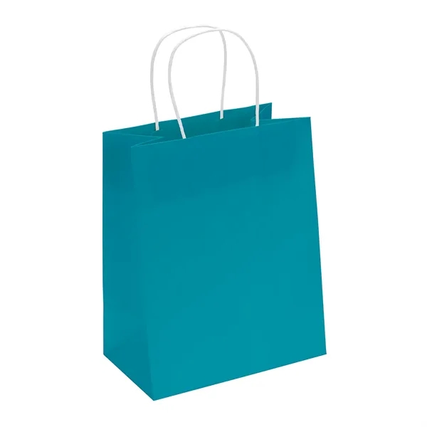 75# matte paper bag with a fold-over top and white twisted... from ASI 37940 Bag Makers Inc