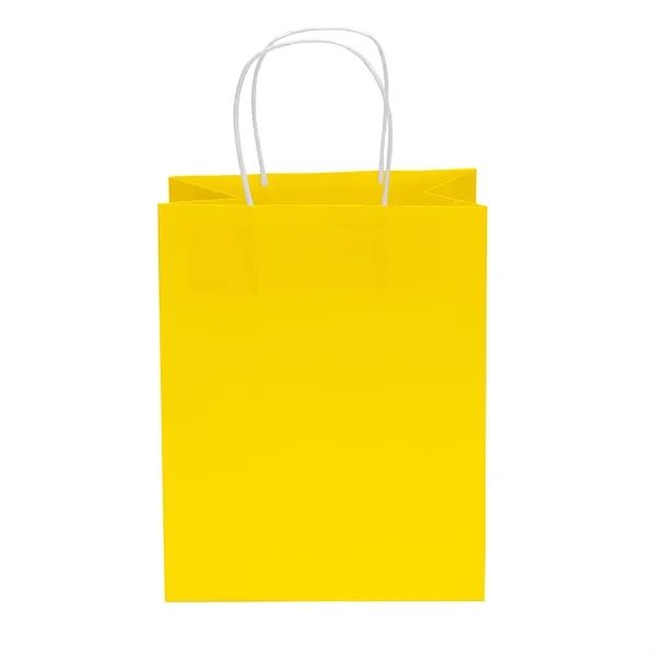 75# matte paper bag with a fold-over top and white twisted... from ASI 37940 Bag Makers Inc