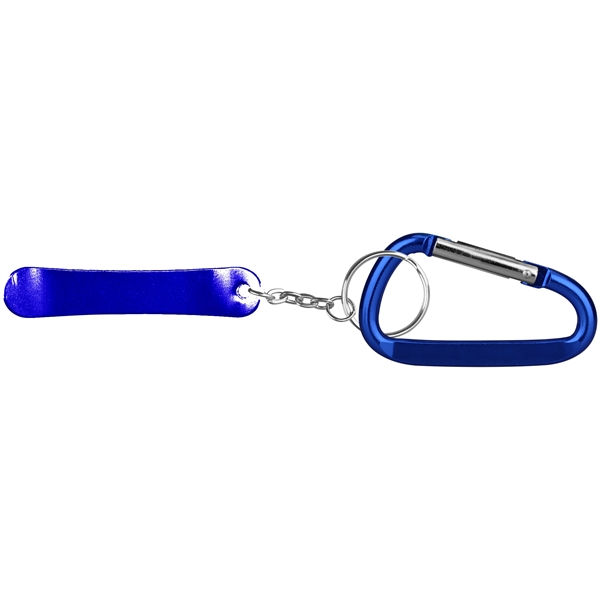 Skateboard shape bottle opener with key chain with carabineer.... from ASI 74585 Nu Promo International / Nu Promo Line