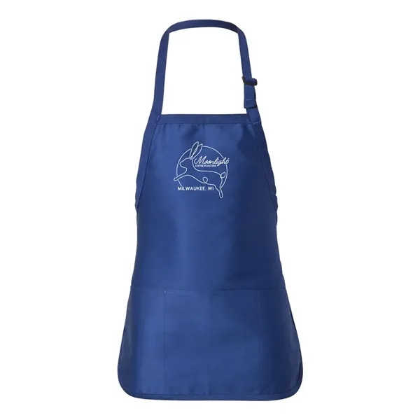22" x 30" cotton twill waist apron with pouch with three... from ASI 92980 WOV-IN® / Universal Strap/Wov-In Line