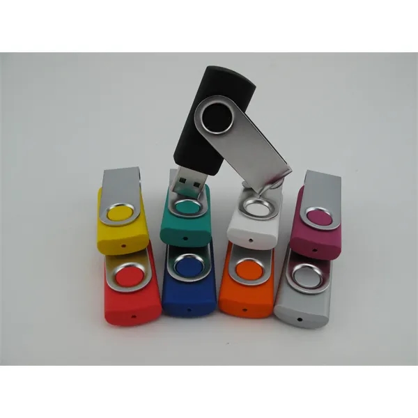 USB drive with swivel design that's made of plastic and offered... from ASI 63776 KTI Networks Inc / KTI Promo