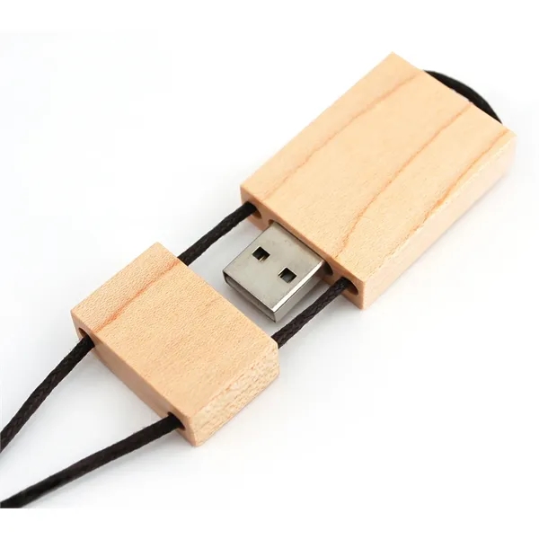 Rectangular-shaped USB flash drive made from bamboo, rosewood, walnut or maple... from ASI 63776 KTI Networks Inc / KTI Promo