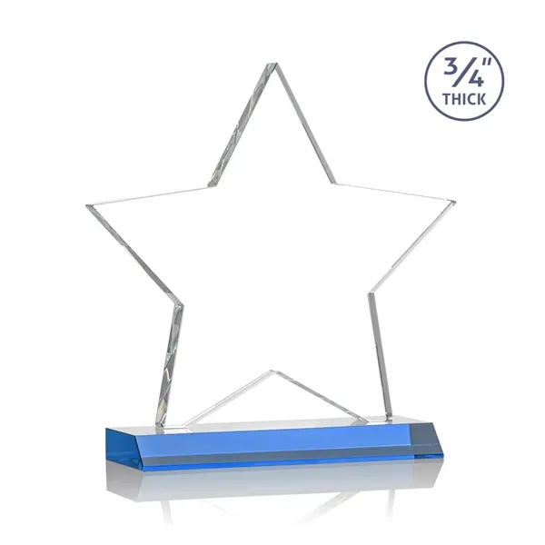 Beautiful 3/4" thick Optical crystal star shape award mounted on a... from ASI 84592 St Regis Group / St Regis