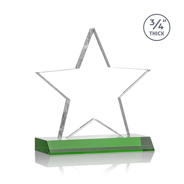 Beautiful 3/4" thick Optical crystal star shape award mounted on a... from ASI 84592 St Regis Group / St Regis