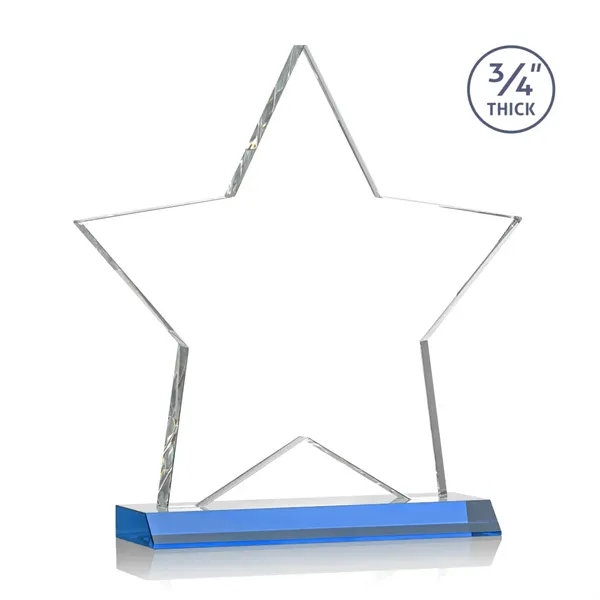 Optical crystal star shape award on a Sky Blue optical crystal... from ASI 84592 St Regis Group / St Regis