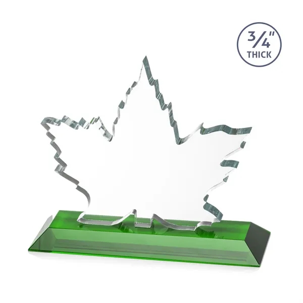 Stunning Starfire Crystal formed into a beautiful maple leaf mounted on... from ASI 84592 St Regis Group / St Regis