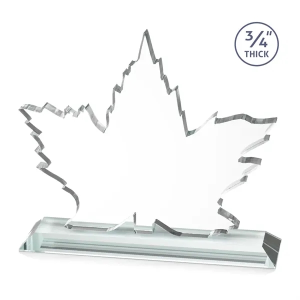 Stunning Starfire Crystal formed into a beautiful maple leaf mounted on... from ASI 84592 St Regis Group / St Regis